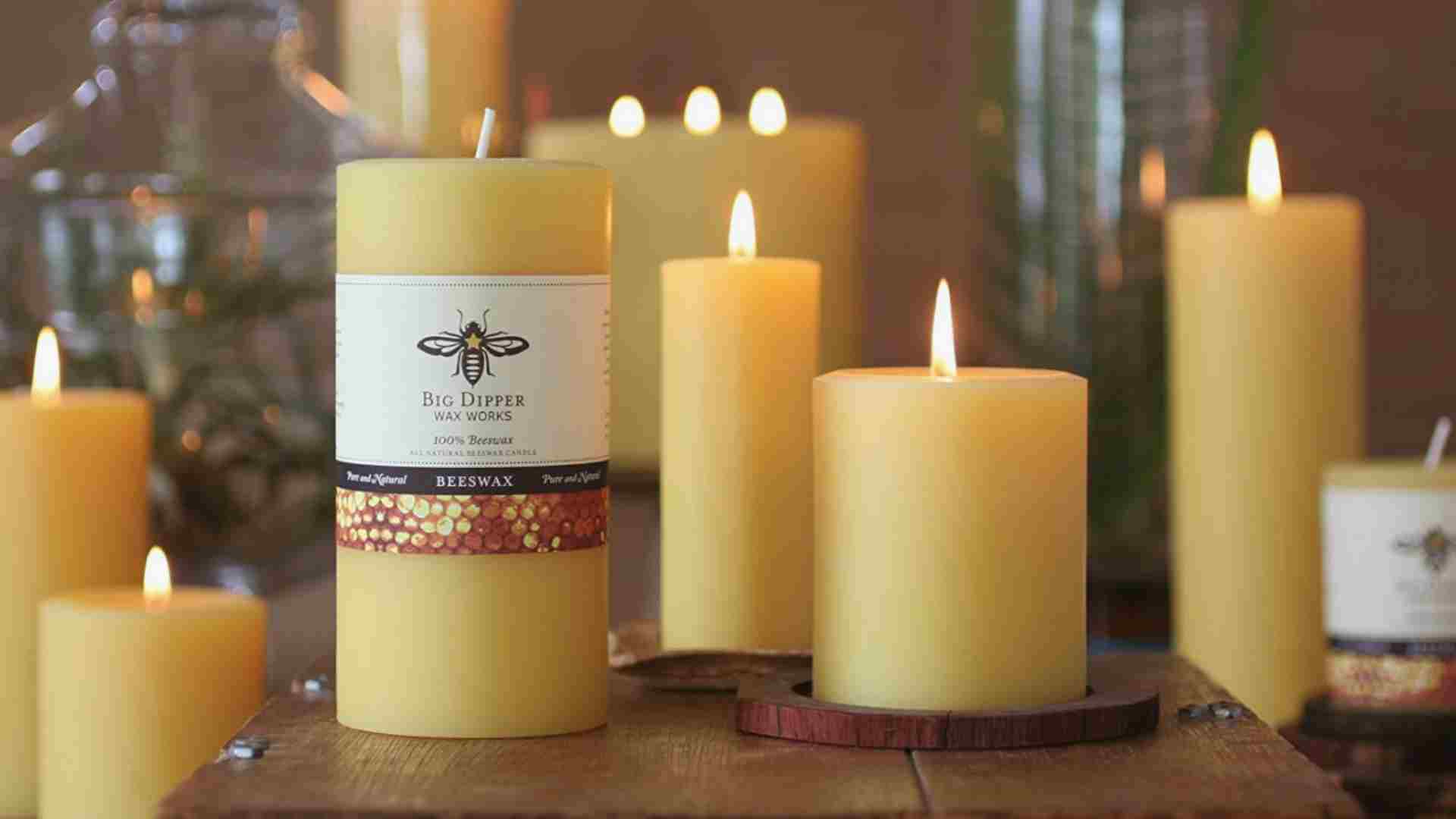 Big Dipper beeswax candles