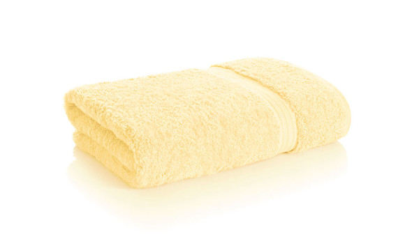 bamboo towel soft yellow