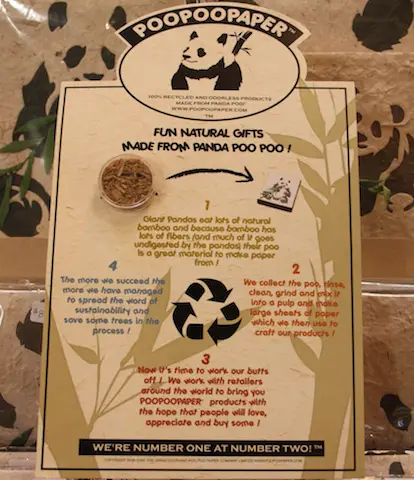 Panda Poo Paper