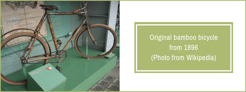 Original bamboo bicycle from 1896