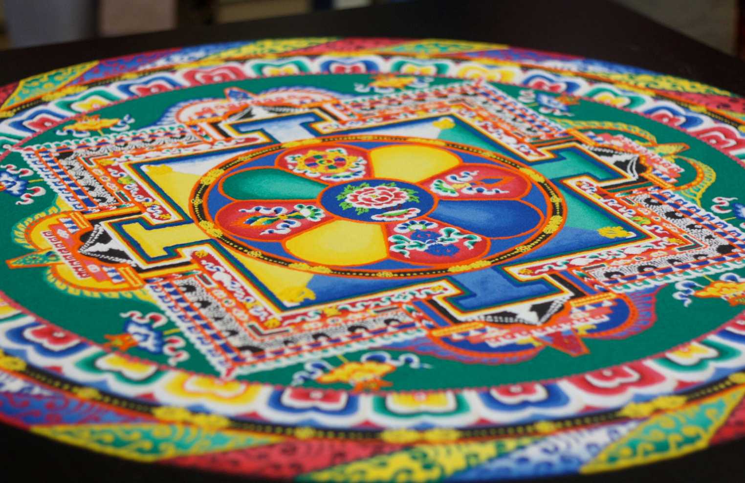 Tibetan Buddhist Sand Mandala nonattachment