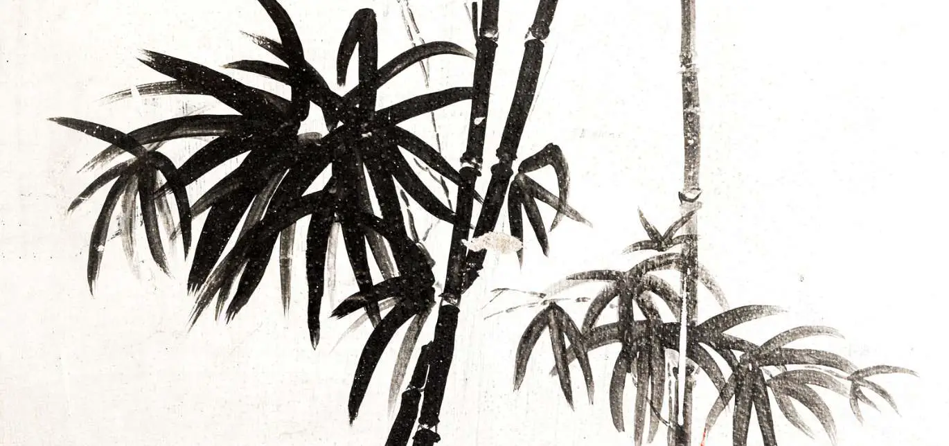 Bamboo painting simple elegance