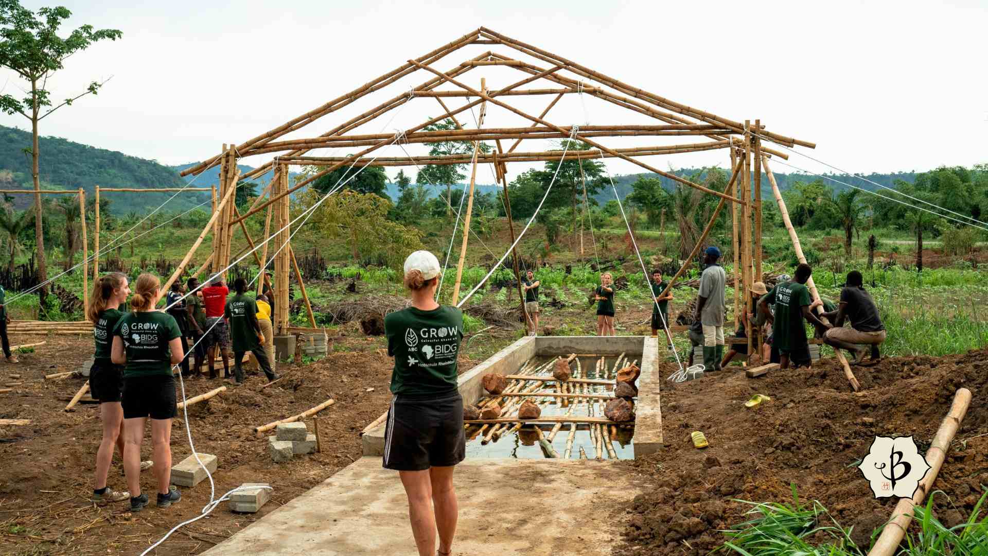 Bamboo Ghana building frame ABC